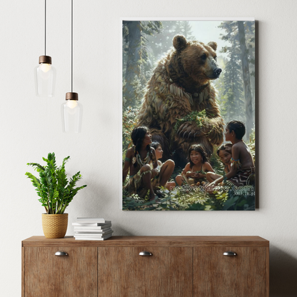 Storm Walker’s Bond: Native American Canvas