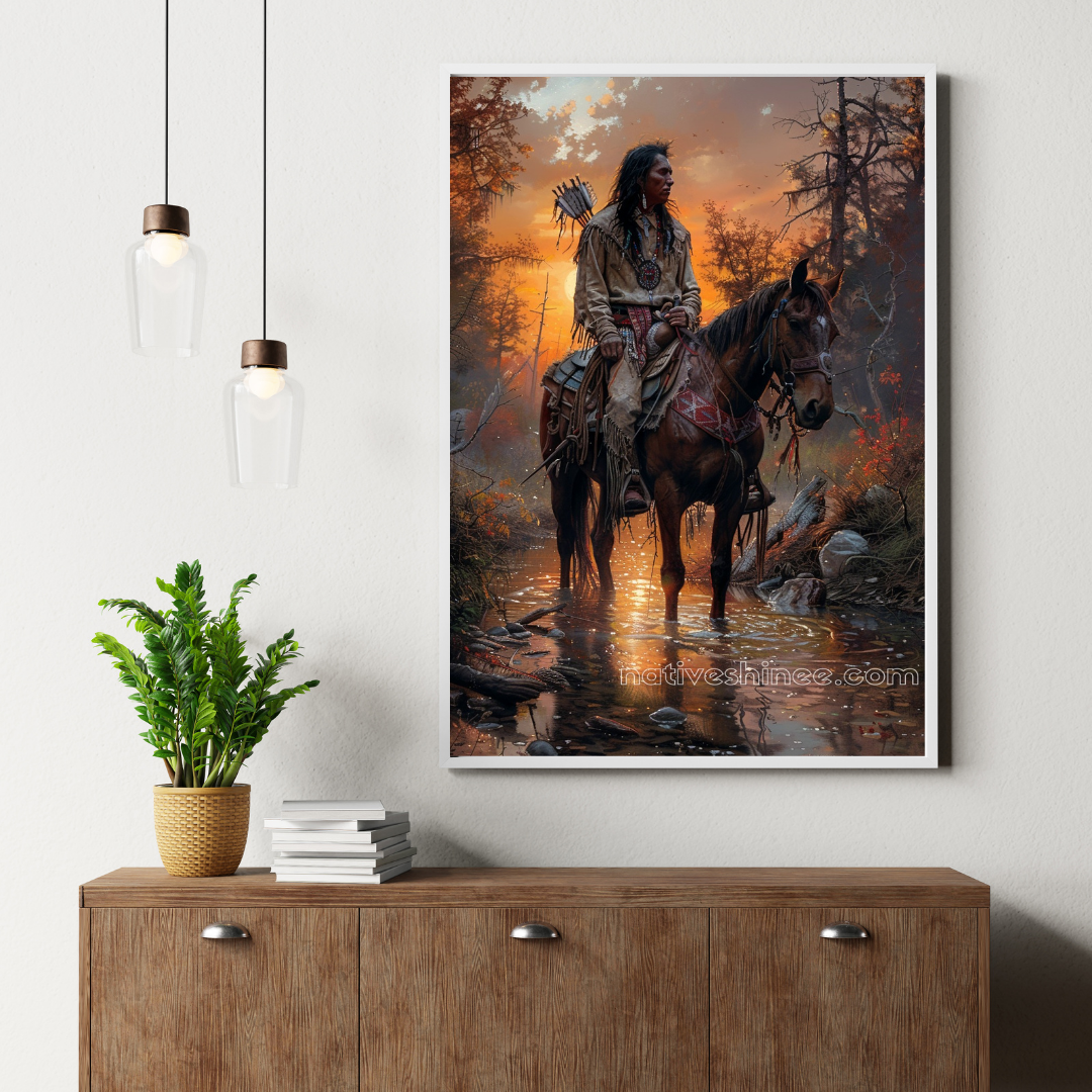 The Last Warrior's Ride Native American Canvas – NativeShinee