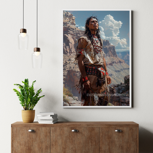 Spirit of the Canyon Native American Canvas