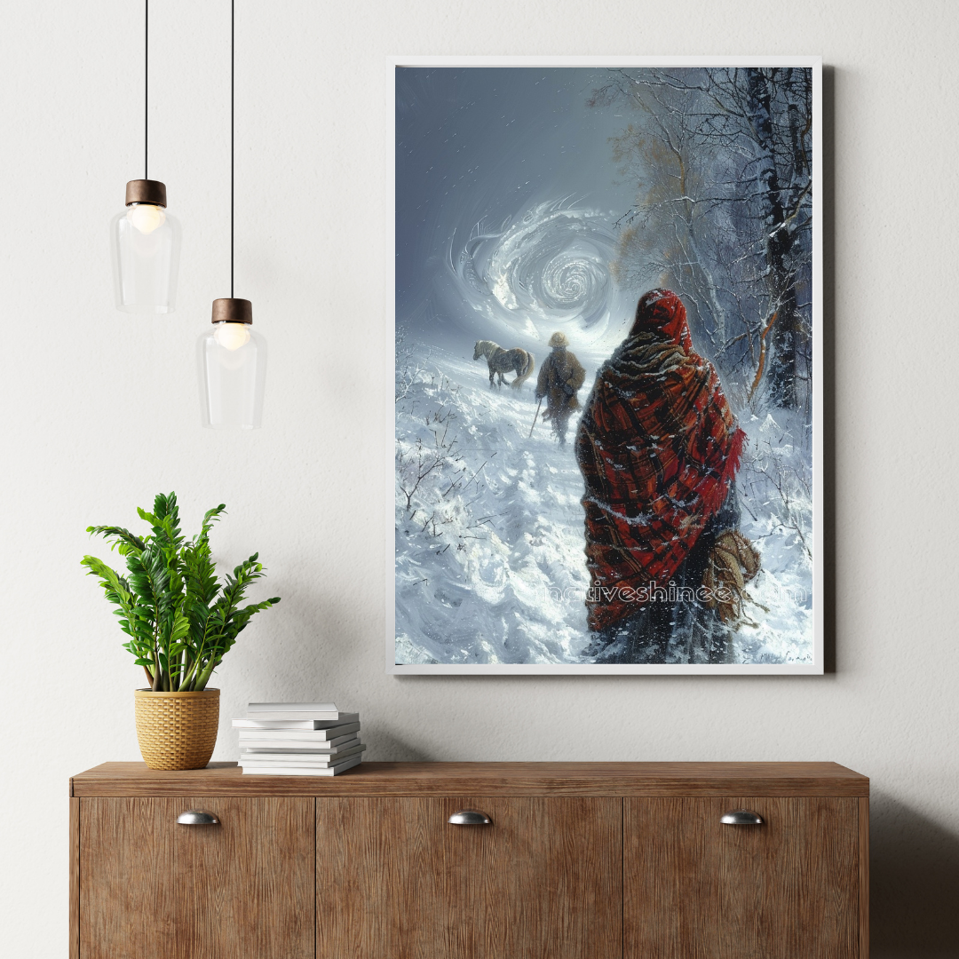 The Path of the Resilient Native American Canvas