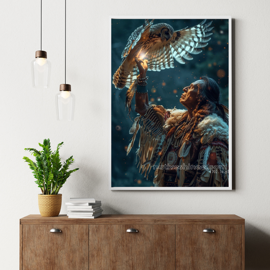Sun In The Sky Native American Canvas