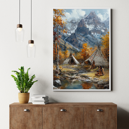 Harmony in the Wild Native American Canvas