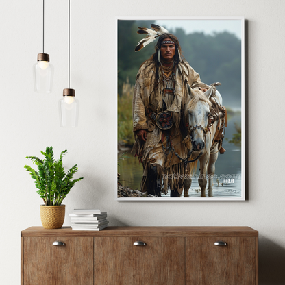 Footsteps Native American Canvas