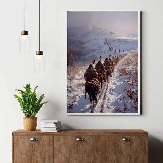 Trail of the Brave Native American Canvas