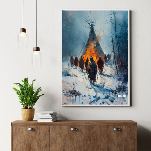 Walk With Purpose Native American Canvas