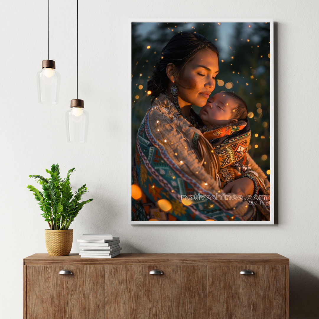 Embrace of the Stars Native American Canvas