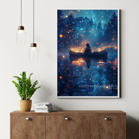 Whispers of the Night Native American Canvas