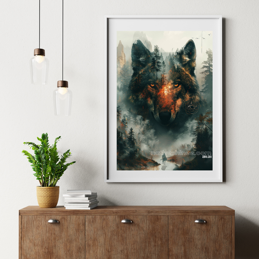 Guardian of the Forest Native American Canvas