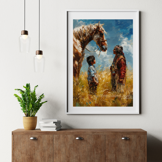 Passing Generation Native American Canvas