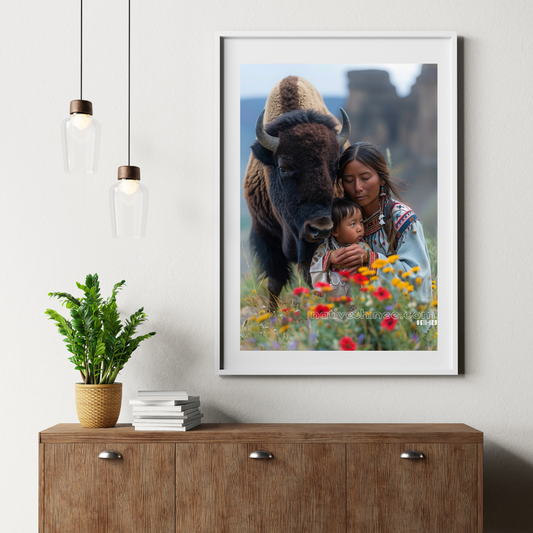 Bond of Life - Native American Canvas