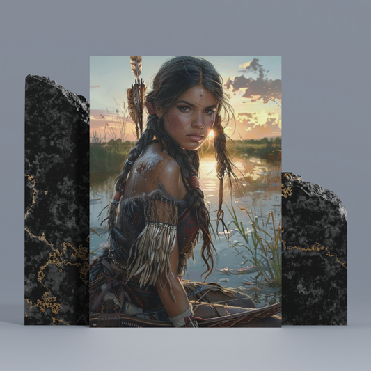 Daughter of Dusk Native American Canvas