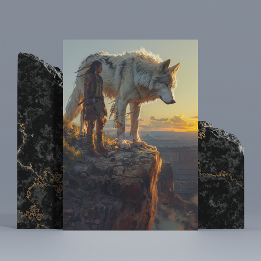 Guardians of the Mesa Native American Canvas