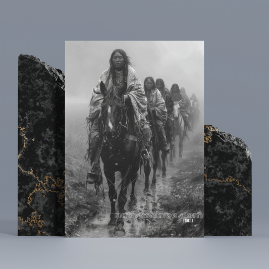 On The Way Native American Canvas