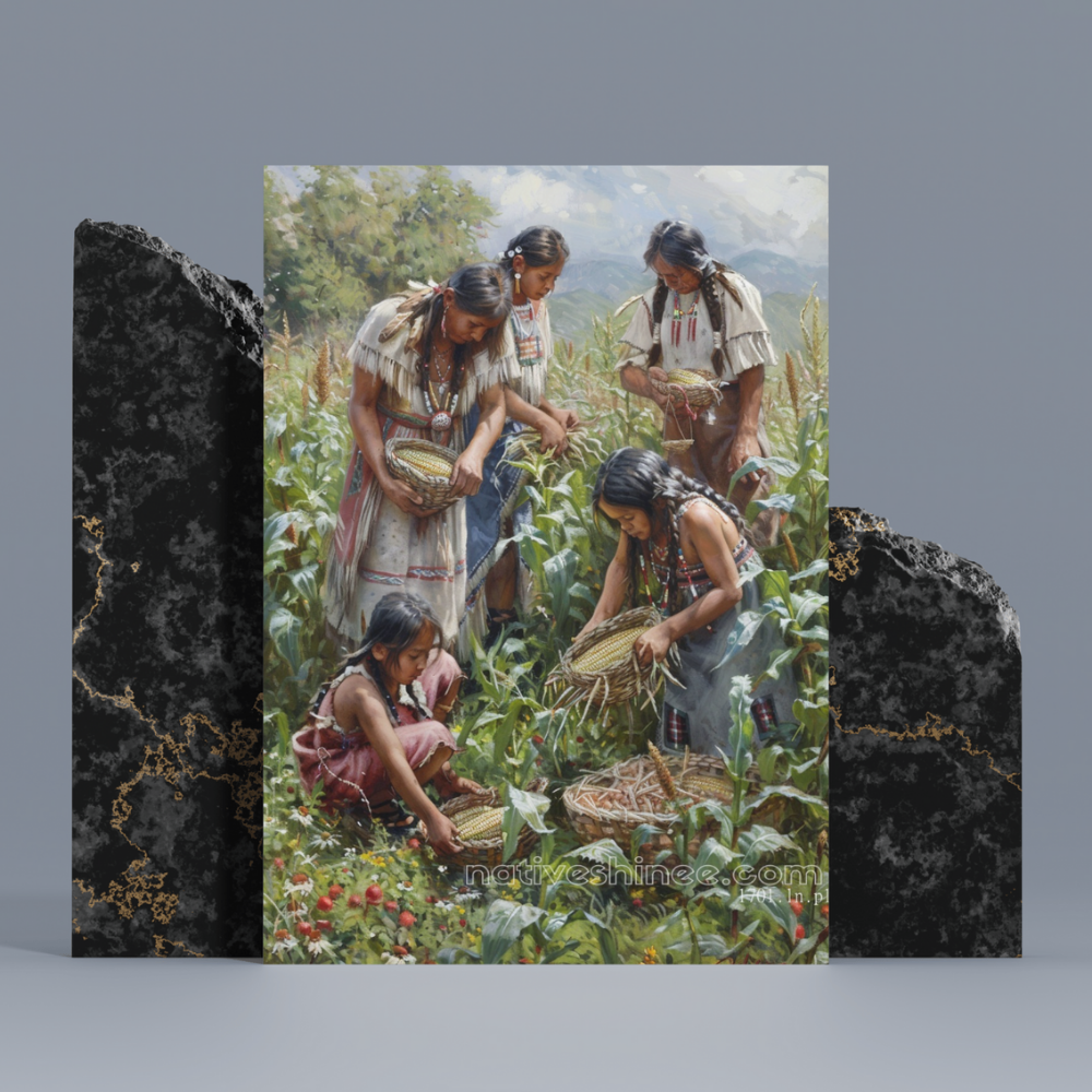 Harvest of the Heart Native American Canvas