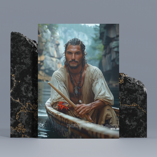 Man On Earth Native American Canvas