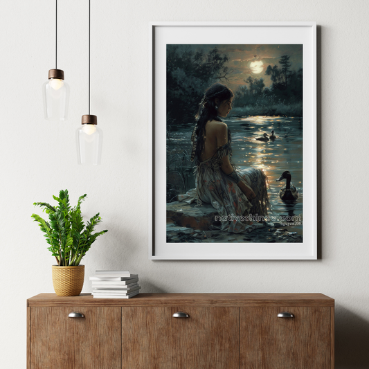 Alone Native American Canvas