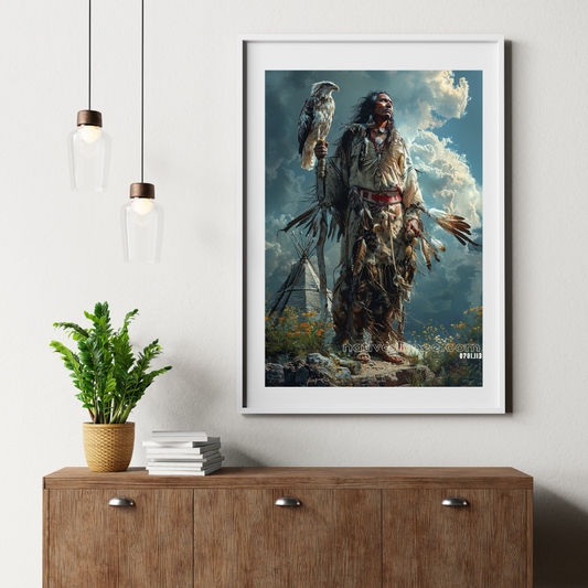 Sky Watcher Native American Canvas