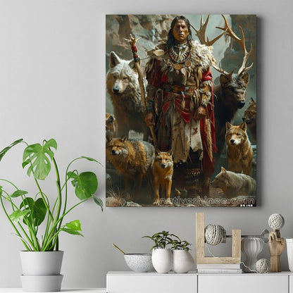 Echoes of the Spirit Native American Canvas