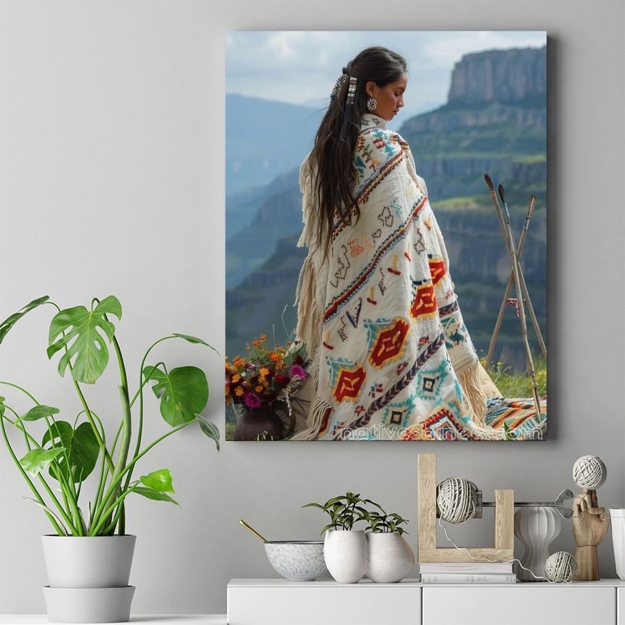 Grace of the Mountain Spirit Native American Canvas