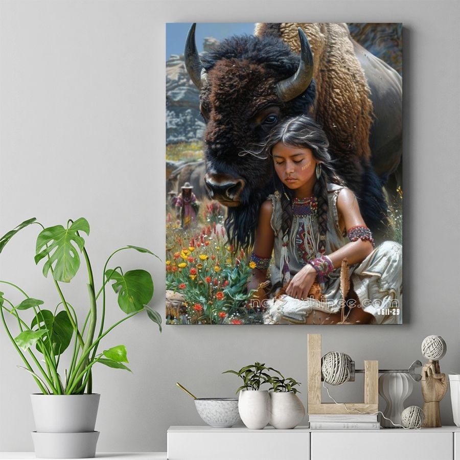 Whispers of the Earth Native American Canvas