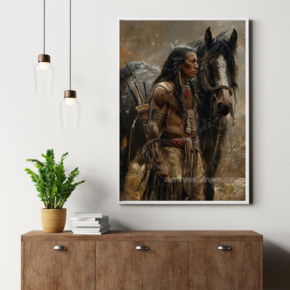 Loyal Companion Native American Canvas
