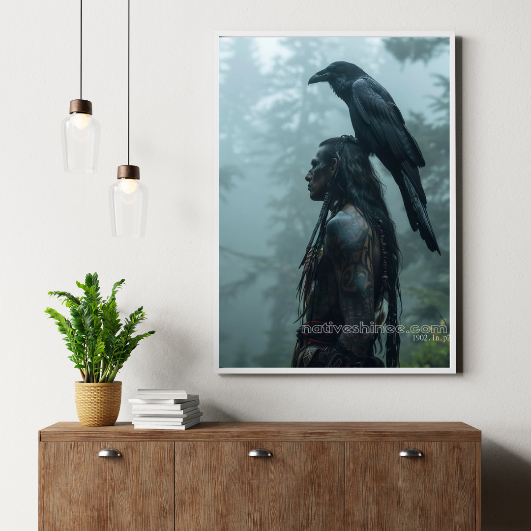 Raven Spirit Native American Canvas