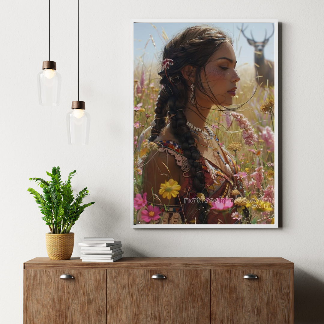 Whisper of the Wild Native American Canvas