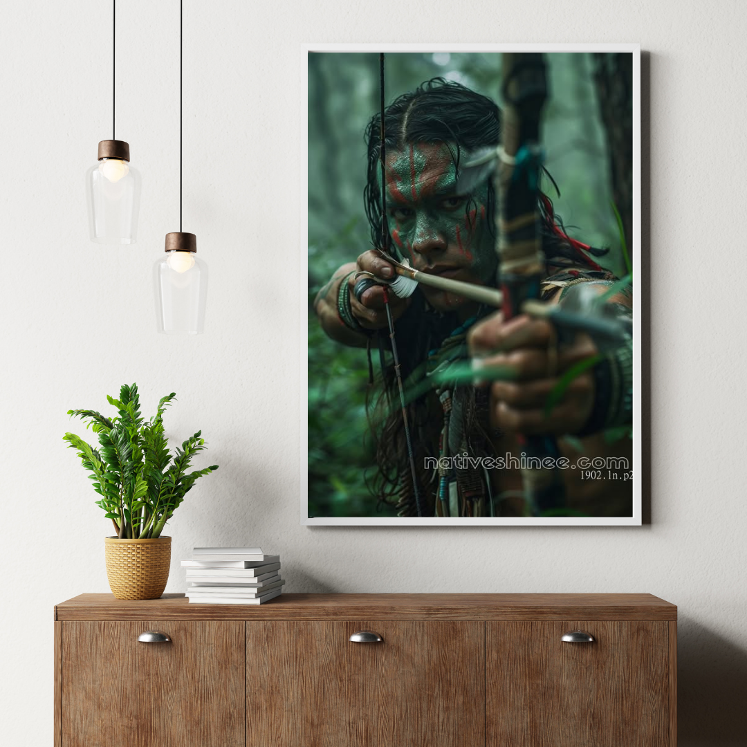 Silent Hunter Native American Canvas