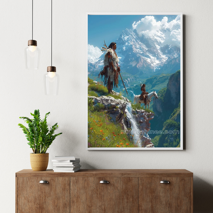 Guardians of the Sacred Land Native American Canvas