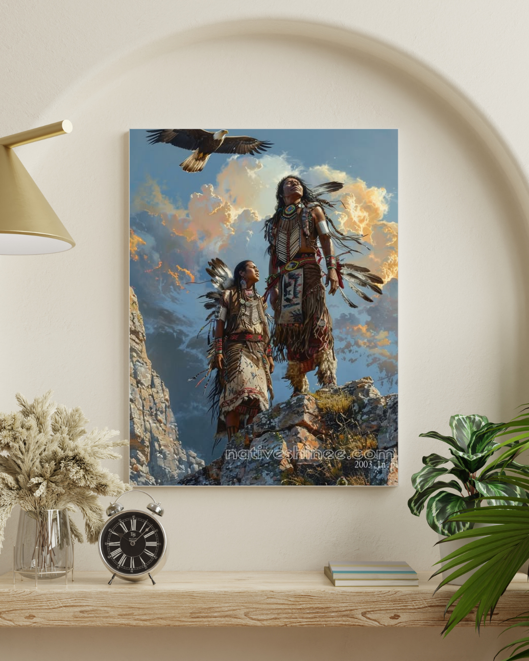Guardians of the Sky Native American Canvas