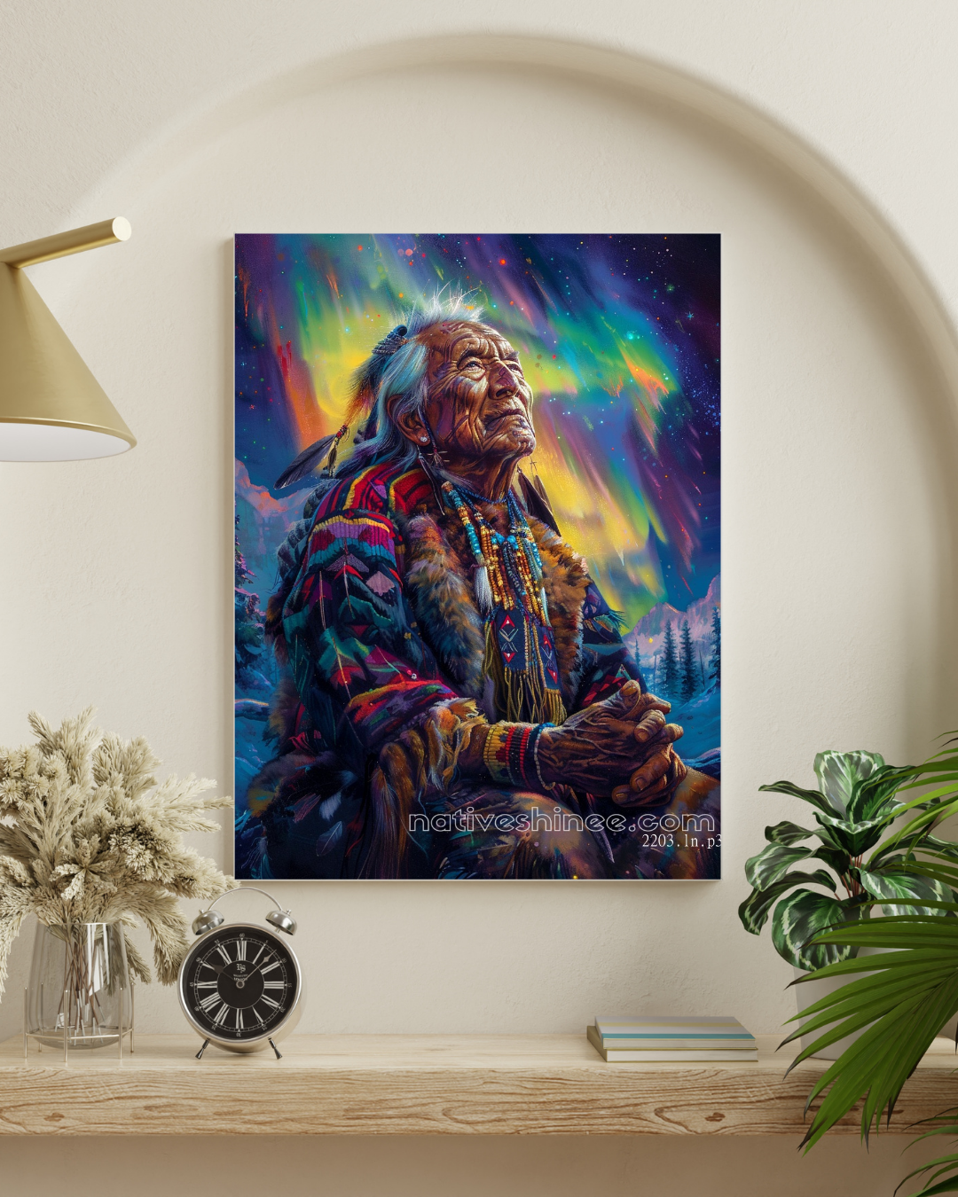 Aurora Vision Native American Canvas