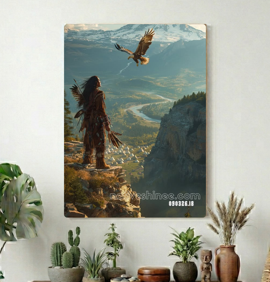 Eagle Over Ancestral Valley Canvas