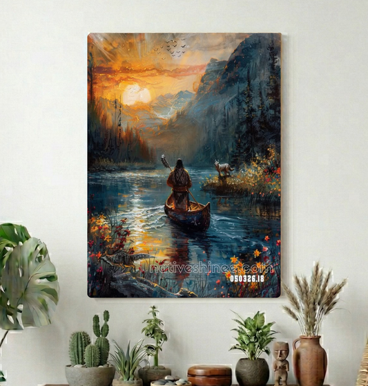 River Passage at First Light Canvas