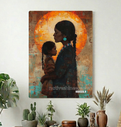 Circle of Mother and Child Canvas