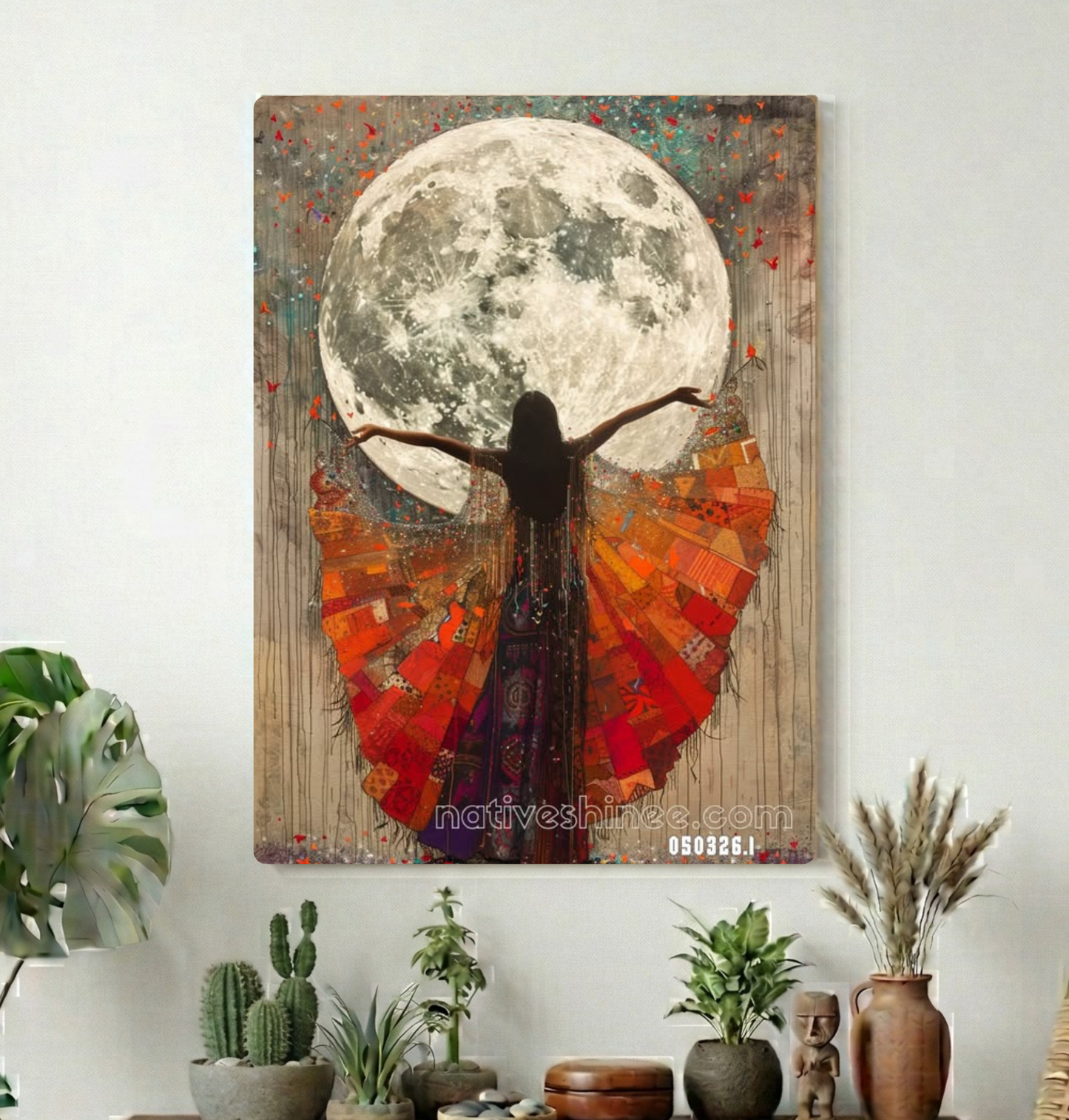 Dancer Beneath the Great Moon Canvas