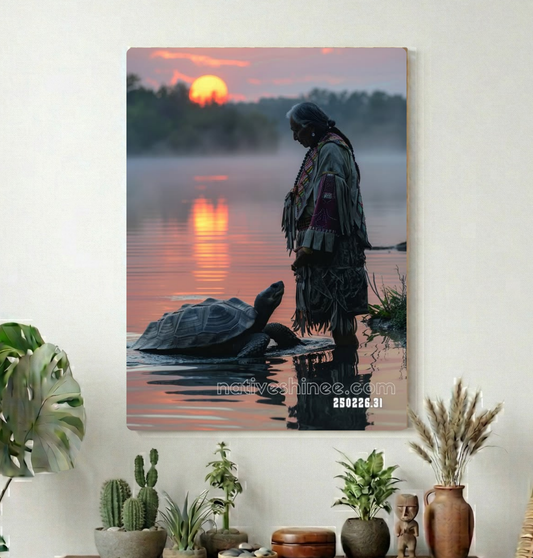 Turtle at First Light Canvas