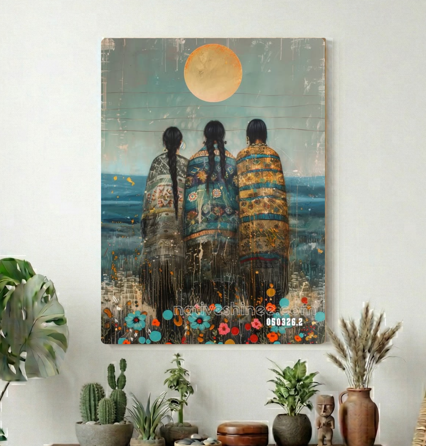 Three Keepers of the Shore Canvas