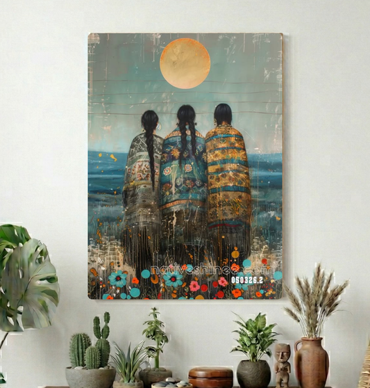 Three Keepers of the Shore Canvas