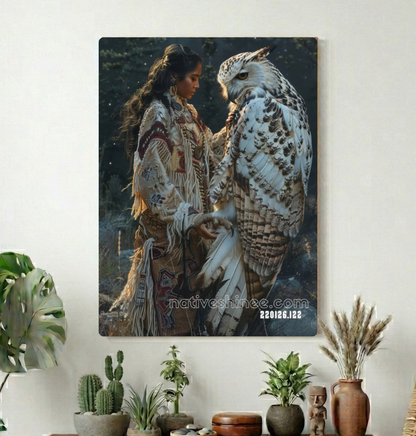 Keeper of the Snow Owl Canvas