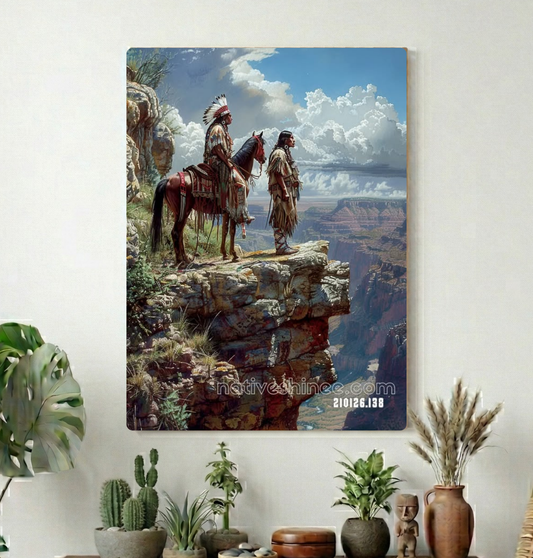 Skyline of Ancestral Watchers Canvas