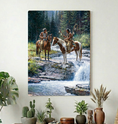Where the Water Holds Memory Canvas