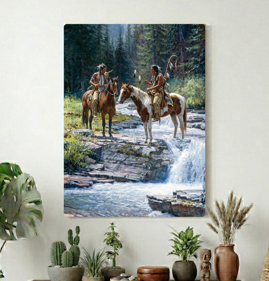 Where the Water Holds Memory Canvas