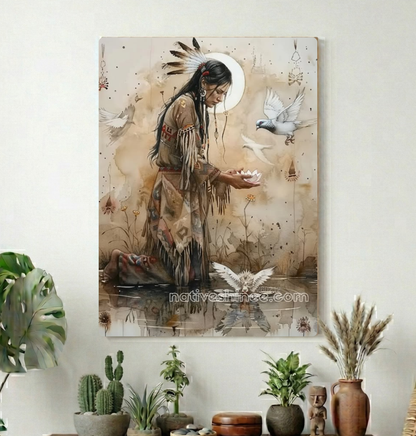 Stillness in Her Hands Canvas