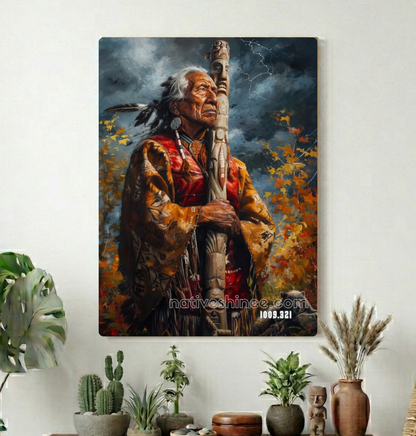 Keeper Beneath the Storm Canvas