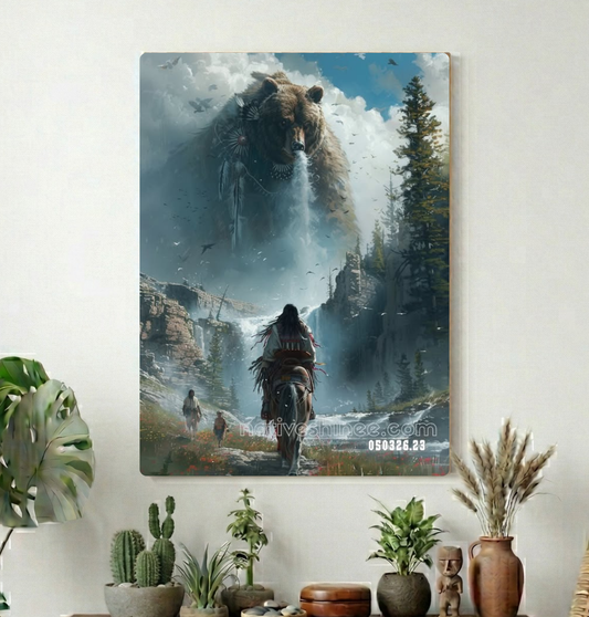 Where the Great Bear Breathes the River Canvas