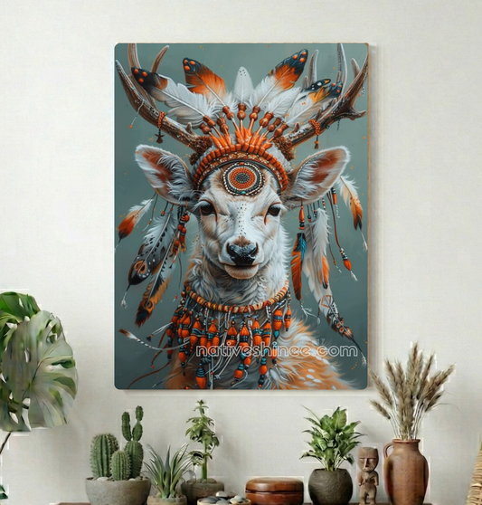 Stag Crown of the Quiet Plains Canvas