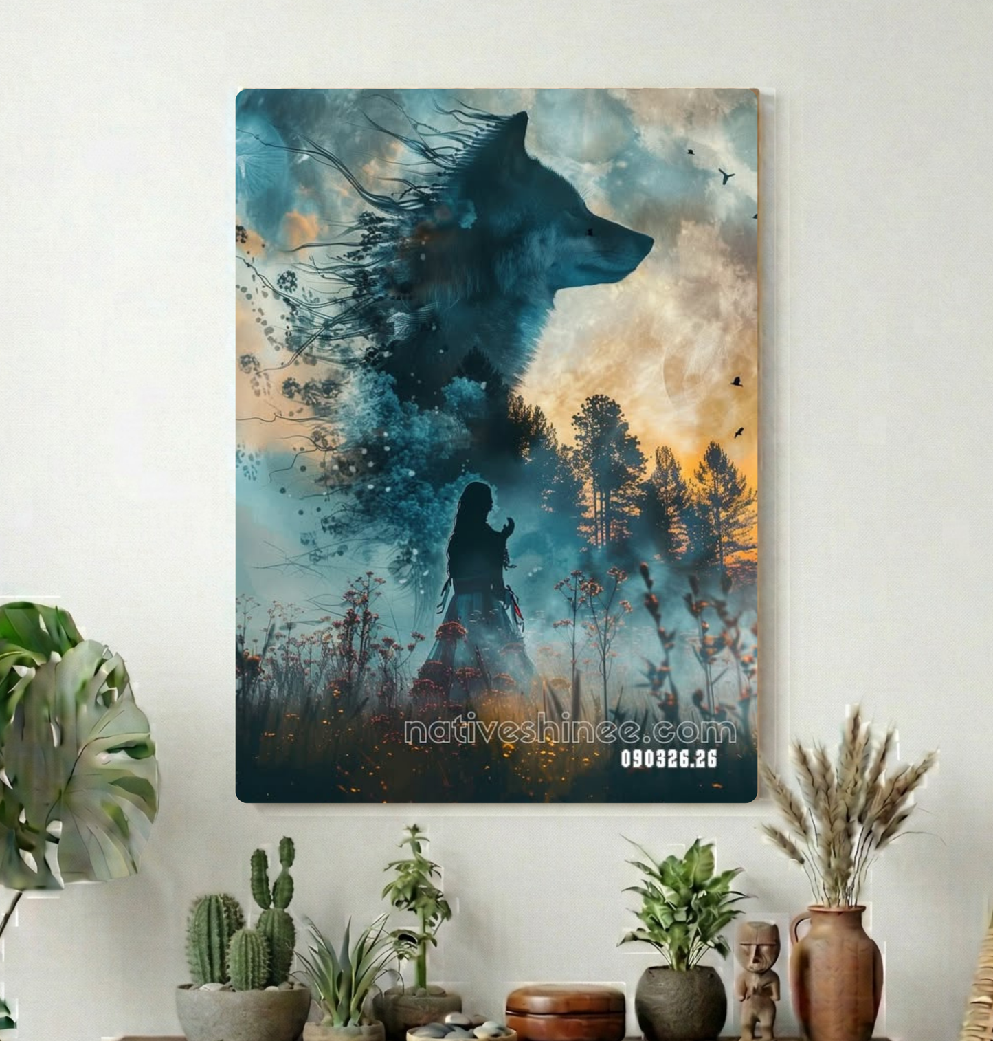 Silent Guardian of the Pines Canvas