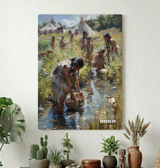 Women of the Creek Camp Canvas