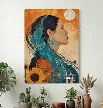 Stillness Under Ochre Light Canvas