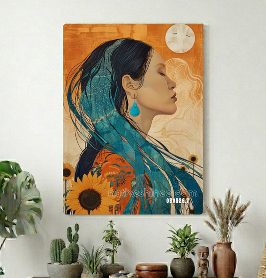 Stillness Under Ochre Light Canvas